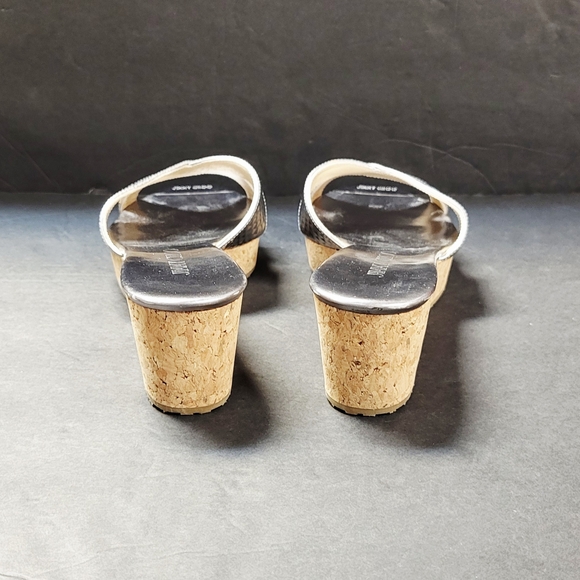 Jimmy Choo Metallic Silver Wedges - Picture 4 of 4